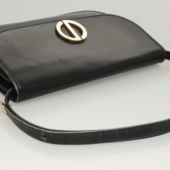 DIOR Shoulder Bag Leather Black Gold - Picture 6 of 12